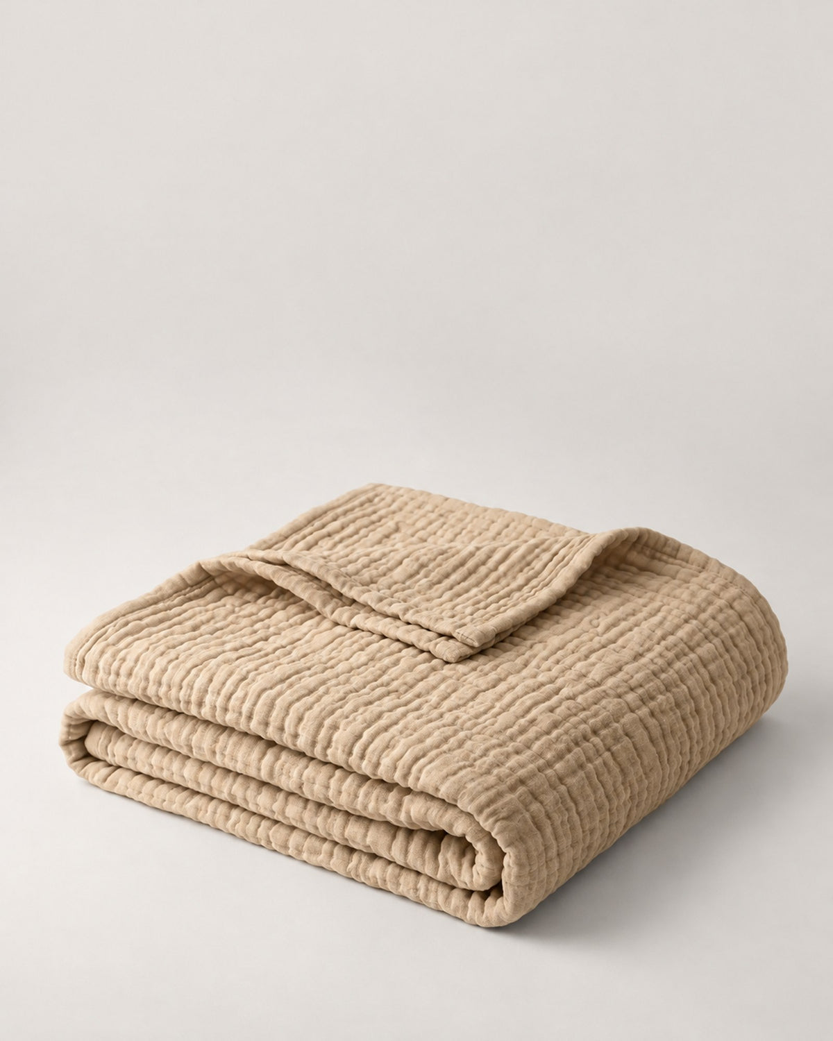 Muslinfilten – 100 % bomullsmuslin – Sand