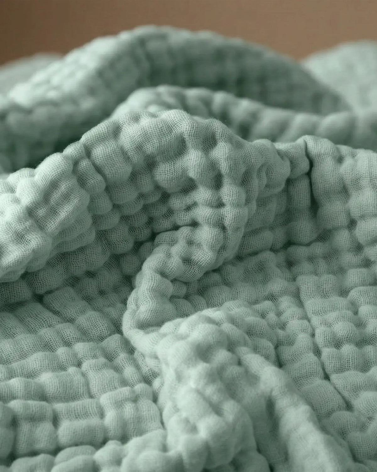 Muslinfilten – 100 % bomullsmuslin – Mörkgrön