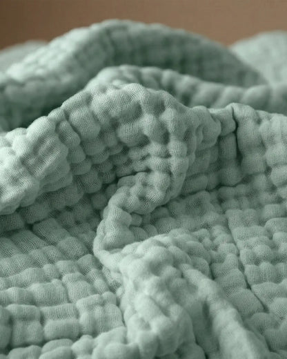 Muslinfilten – 100 % bomullsmuslin – Mörkgrön
