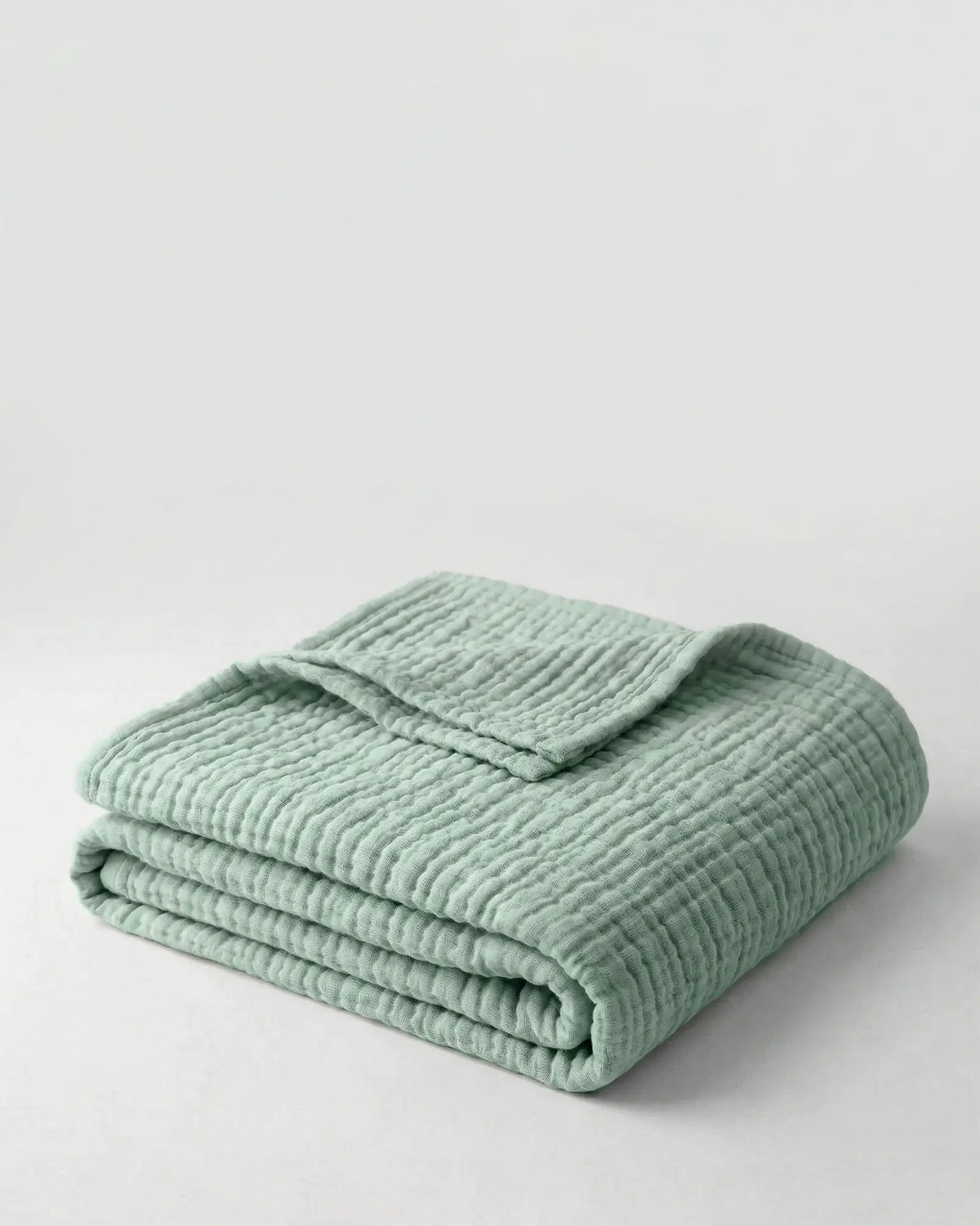 Muslinfilten – 100 % bomullsmuslin – Mörkgrön