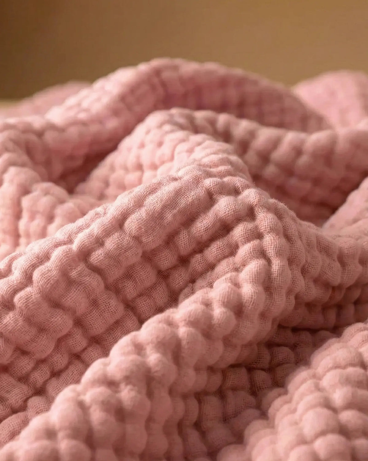 Muslinfilten – 100 % bomullsmuslin – Aprikosrosa