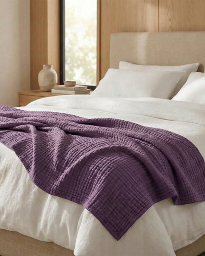 Muslinfilten – 100 % bomullsmuslin – Lila