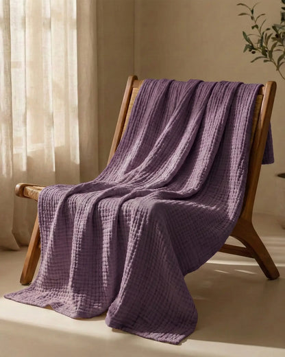 Muslinfilten – 100 % bomullsmuslin – Lila