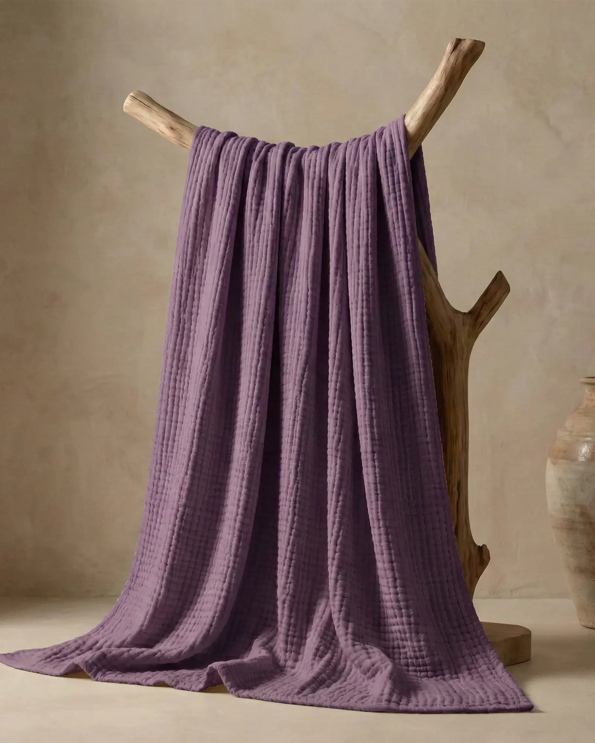 Muslinfilten – 100 % bomullsmuslin – Lila