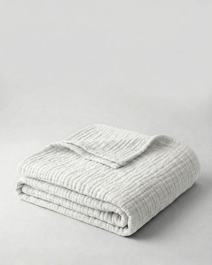 Muslinfilten – 100 % bomullsmuslin – Vit